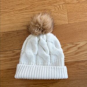 Loft White Beanie Hat